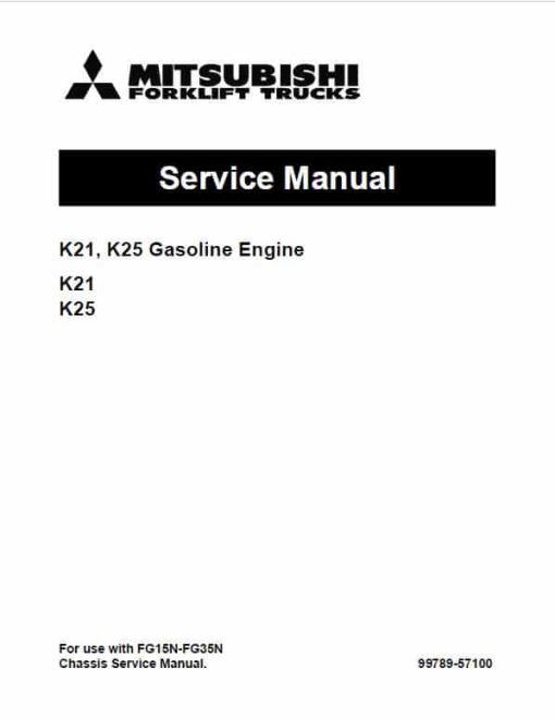 Mitsubishi FD20HS, FD25HS, FD30HS Forklift Lift Truck Service Manual - Image 3