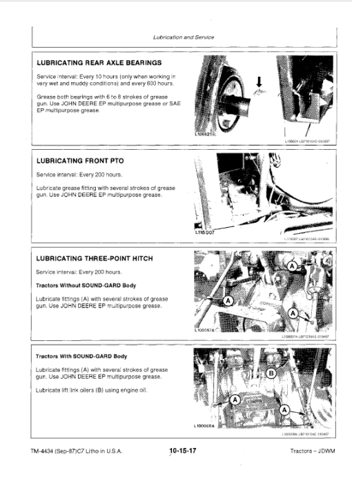 John Deere 2355, 2555, 2755, 2855N Tractors Repair Technical Manual - Image 3