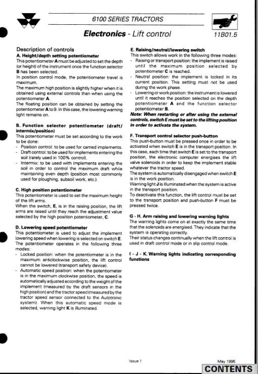 Massey Ferguson 6110, 6120, 6130, 6140, 6150 Tractor Service Manual - Image 3