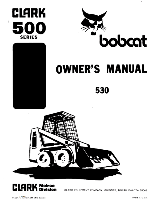 Bobcat 520, 530 and 533 Skid-Steer Loader Service Manual - Image 5