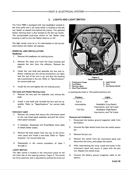 Ford 1000 and 1600 Tractors Service Manual - Image 3