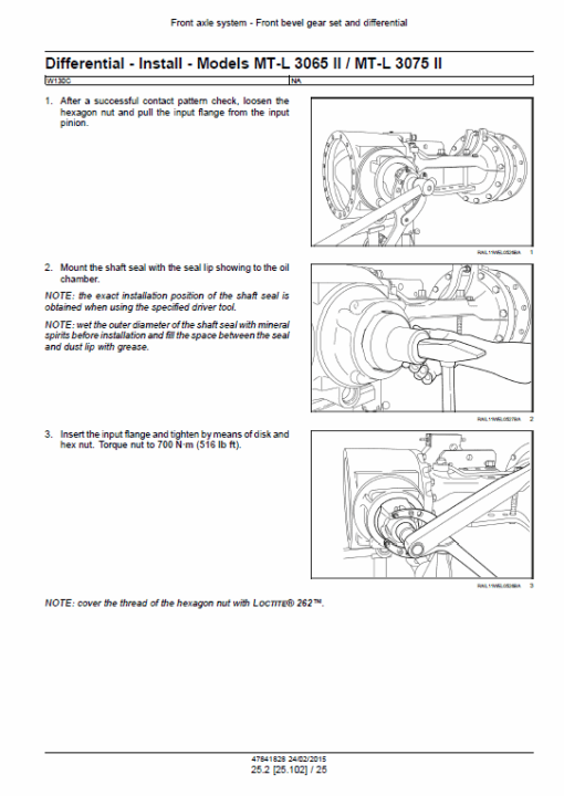 New Holland W130C, W170C Tier 4B Wheel Loader Service Manual - Image 4