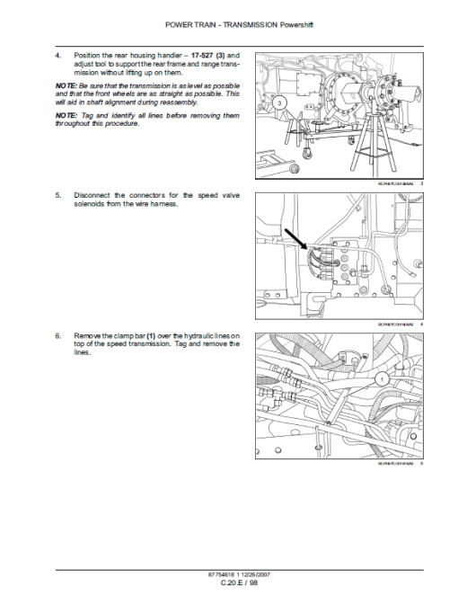 New Holland T8010, T8020, T8030, T8040, T8050 Tractor Service Manual - Image 4