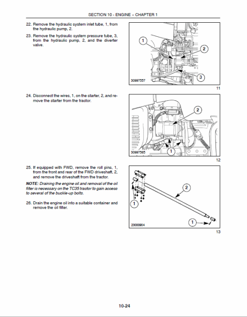 New Holland TC31, TC35, TC40, TC45 Tractor Service Manual - Image 3