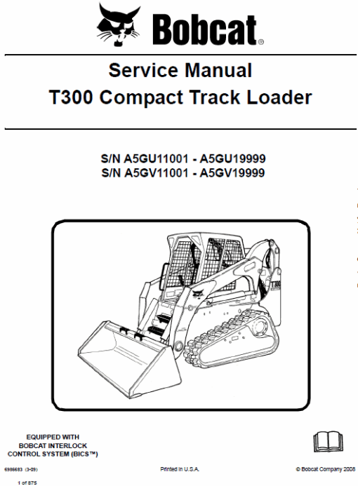 Bobcat T300 Loader Service Manual - Image 4