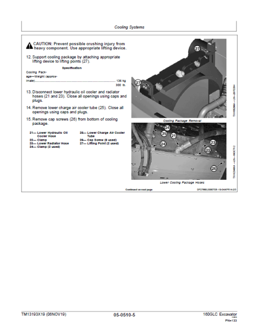 John Deere 160GLC Excavator Repair Technical Manual (PIN: 1F9160GX_ _D055001- ) - Image 3