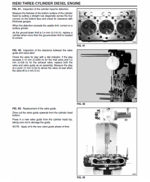 Iseki Three Cylinder Diesel Engine Manual - Image 3