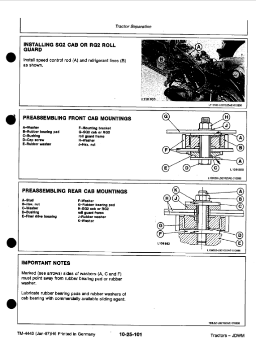 John Deere 3050, 3350, 3650 Tractors Repair Technical Manual - Image 3