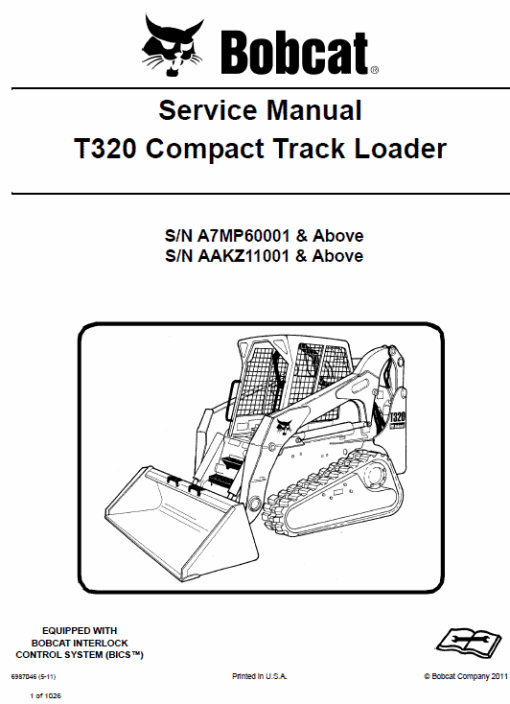 Bobcat T320 Loader Service Manual - Image 3