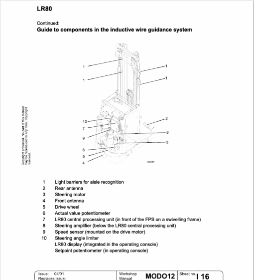 OM PIMESPO Modo 12 Order Picker Workshop Repair Manual - Image 2