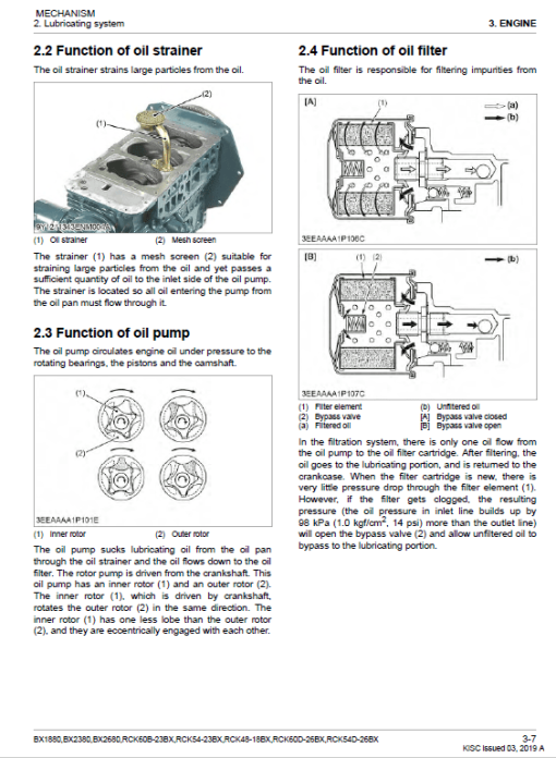 Kubota BX1880, BX2380, BX2680 Tractor Loader Workshop Manual - Image 3