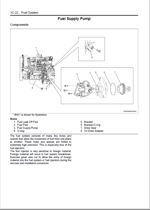 Isuzu 4HK1 Engine Repair Service Manual - Image 4