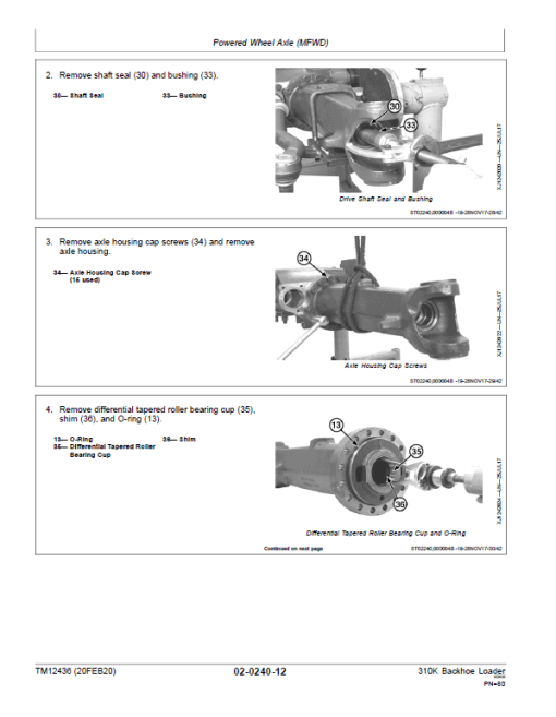 John Deere 310K Backhoe Loader Repair Technical Manual (S.N after E219607 - ) - Image 3