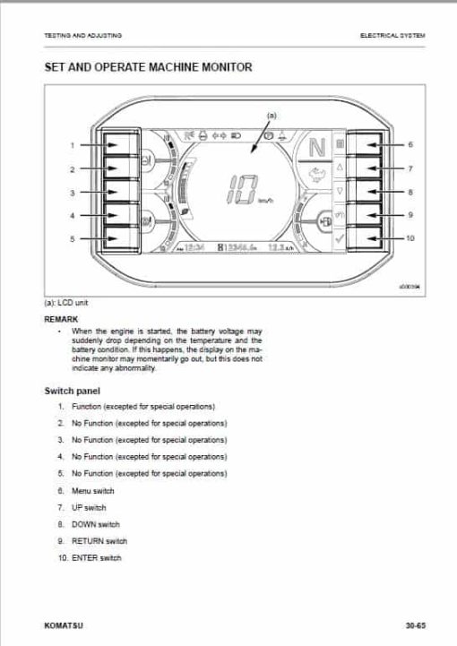 Komatsu WA80M-8E0 Wheel Loader Repair Service Manual - Image 3