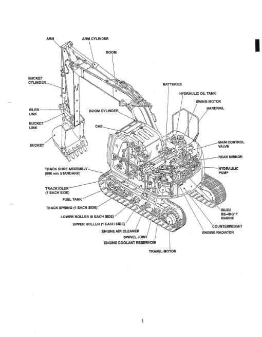 Kobelco SK115SR-1ES, SK135SRLC-1ES, SK135SRL-1ES Excavator Service Manual - Image 3