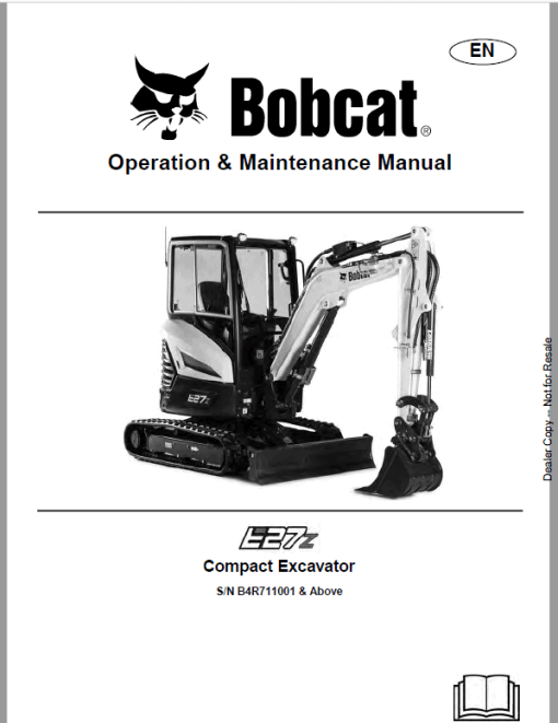 Bobcat E27Z Excavator Repair Service Manual - Image 3