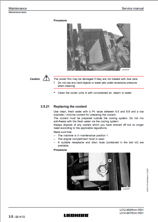 Liebherr L512, L514 Stereo Wheel Loader Service Manual - Image 5