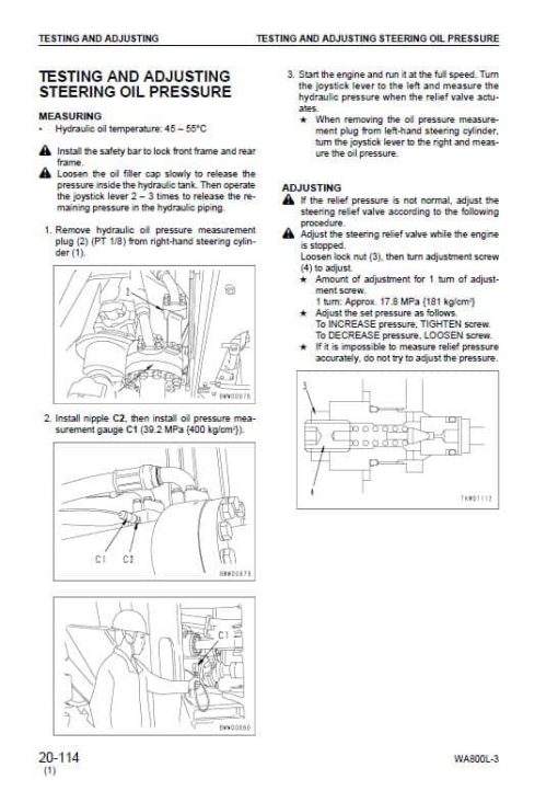 Komatsu WA800L-3 Wheel Loader Service Manual - Image 3