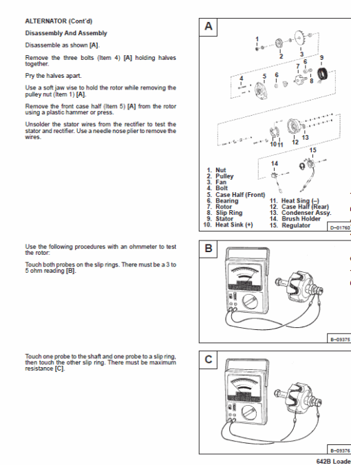 Bobcat 642B Skid-Steer Loader Service Manual - Image 4