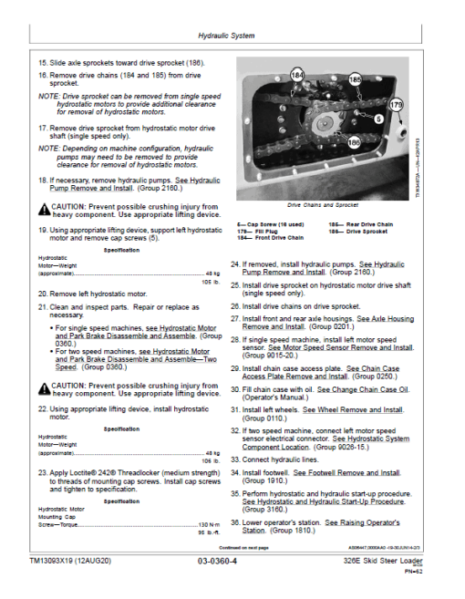 John Deere 326E SkidSteer Loader Technical Manual (EH Controls - SN after G254998) - Image 3