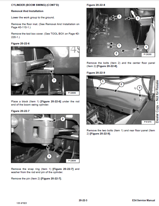 Bobcat E34 Excavator Repair Service Manual - Image 3