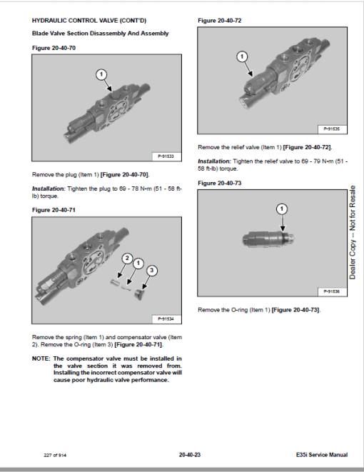 Bobcat E35i Excavator Repair Service Manual - Image 3