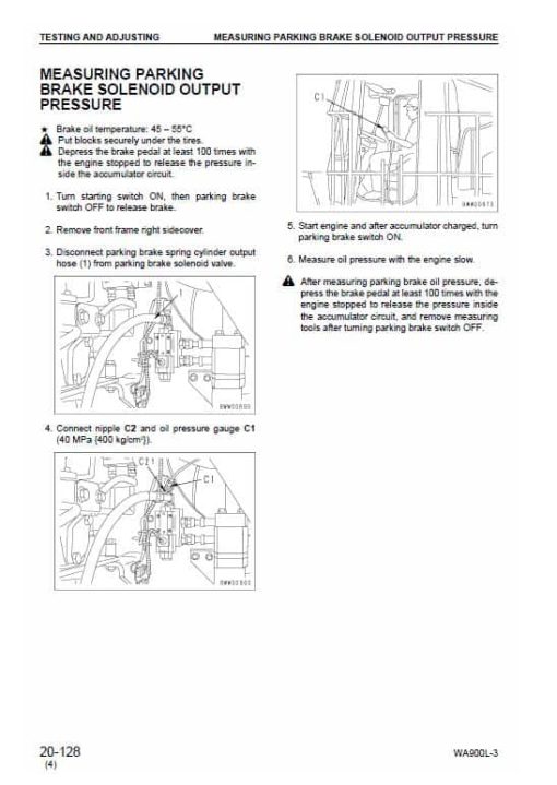 Komatsu WA900L-3 Wheel Loader Service Manual - Image 3