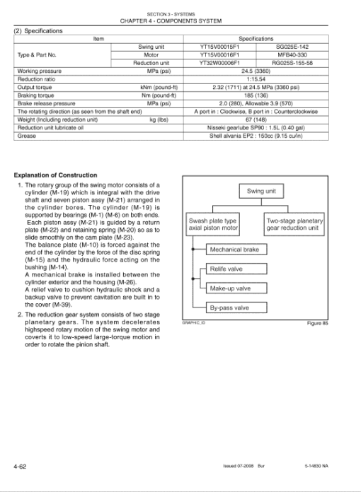 Kobelco 80CS ACERA Tier 4 Excavator Service Manual - Image 3