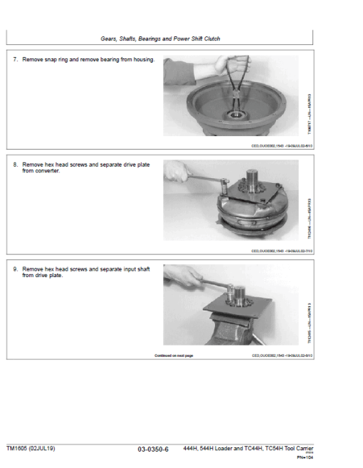 John Deere 444H, 544H Loader and TC44H, TC54H Tool Carrier Technical Manual - Image 3