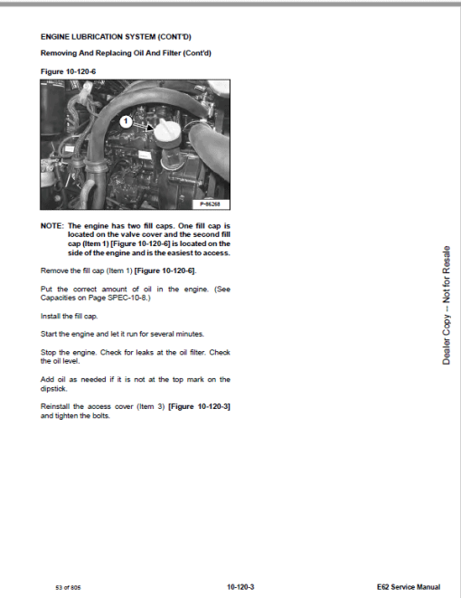 Bobcat E62 Excavator Repair Service Manual - Image 3