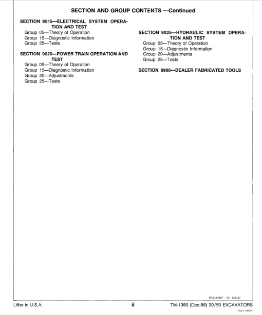 John Deere 30, 50 Excavator Repair Technical Manual (TM1380) - Image 4