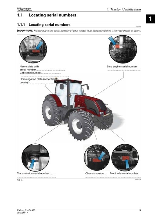 Valtra S232, S262, S292, S322, S352 (S Series & S3 Series) Tractors Repair Manual - Image 3