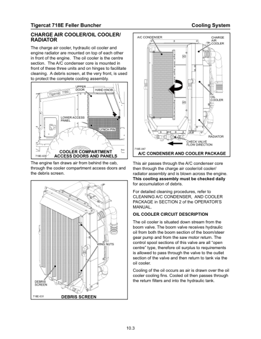 Tigercat 718E Feller Buncher Repair Service Manual (SN 7180901 - 7182000) - Image 3