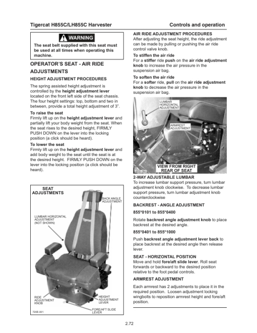 Tigercat H855C, LH855C Harvester Repair Service Manual - Image 3