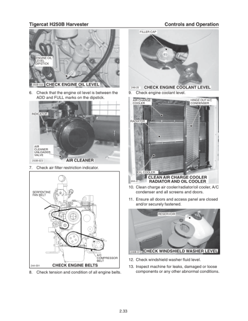 Tigercat H250B Harvester Repair Service Manual (250H0101 - 250H2000) - Image 5