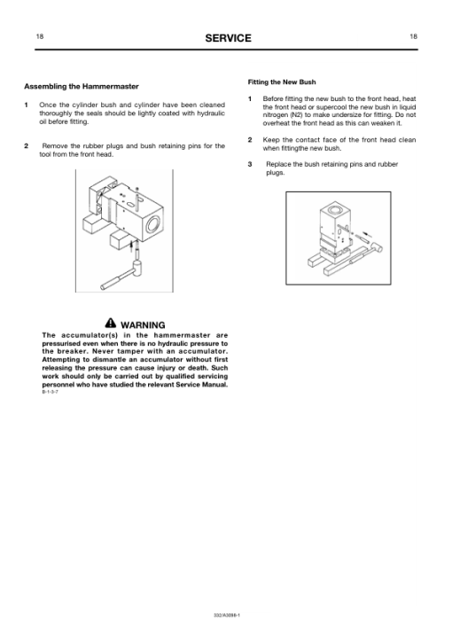 JCB Hammermaster HM 2180, HM 1180, HM 480, HM 380 Service Repair Manual - Image 3