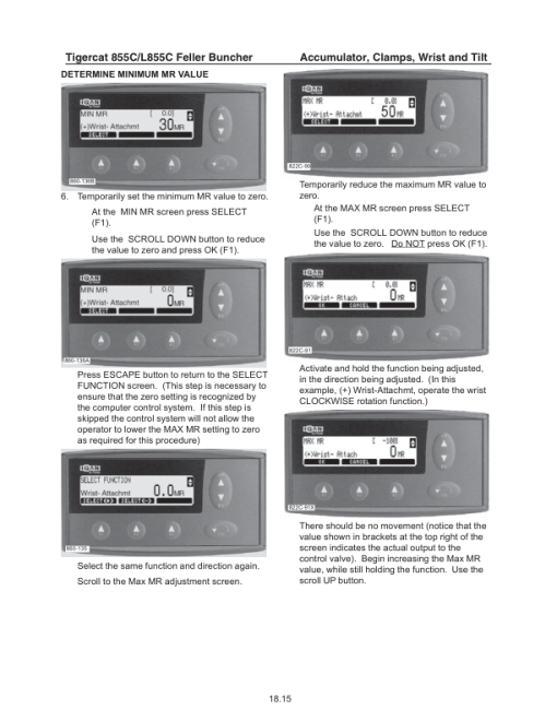 Tigercat 855C, L855C Feller Buncher Repair Service Manual - Image 5