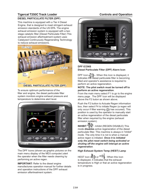 Tigercat T250C Loader Operators Manual (250T2001 - 250T2100) - Image 2