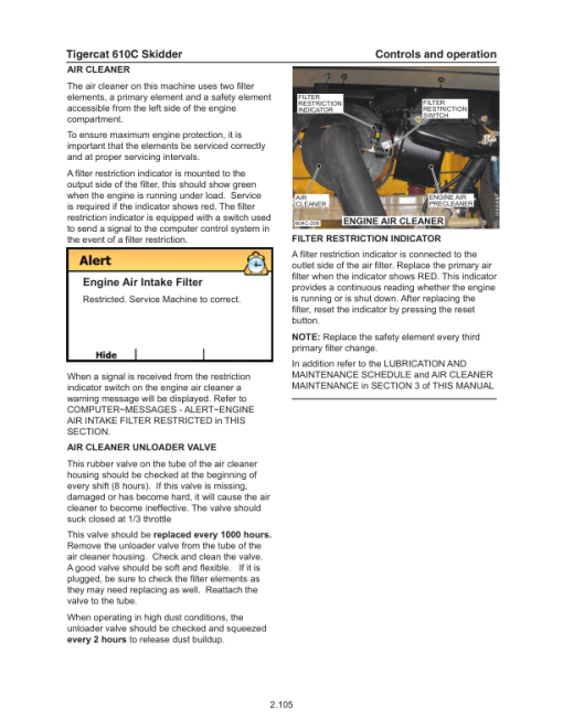 Tigercat 610, 610C Skidder Repair Service Manual - Image 3