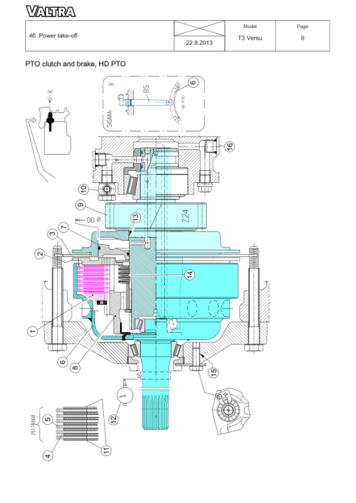 Valtra T153V, T163eV, T183V, T213V Tractors Repair Manual - Image 2