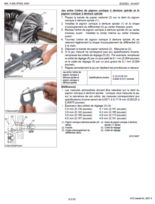 Kubota B26, TL500, BT820 Tractor Loader Workshop Manual - Image 4