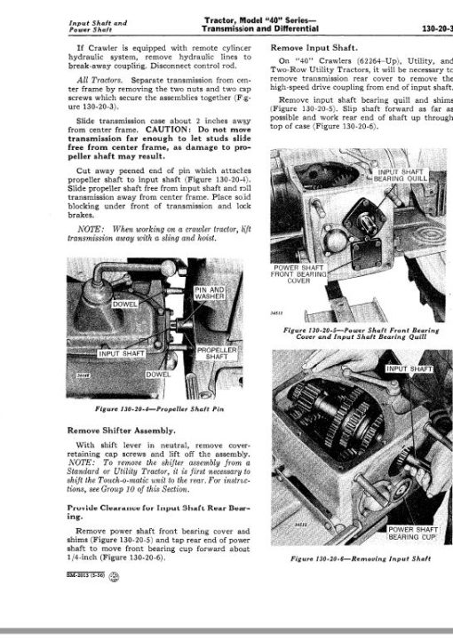 John Deere 40 Series Tractors Repair Technical Manual (SM2013) - Image 4