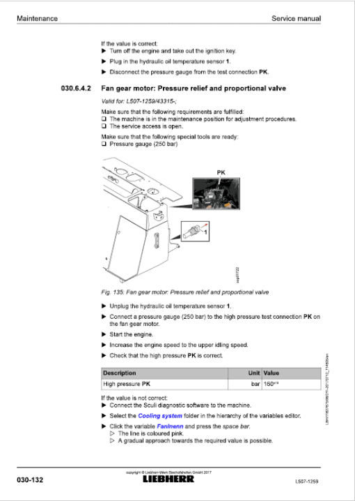 Liebherr L507 Type 1259 Wheel Loader Service Manual - Image 4