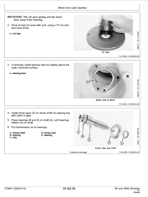 John Deere 60, 6000 Winches Component Technical Manual (CTM41) - Image 4