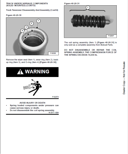 Bobcat T595 Compact Track Loader Service Repair Manual - Image 4