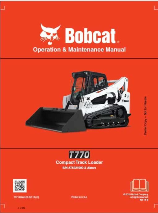 Bobcat T770 Loader Service Manual - Image 6