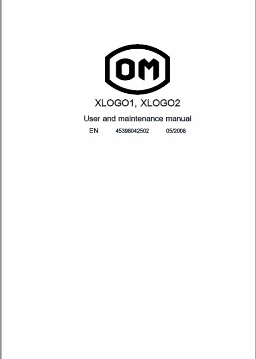 OM PIMESPO XLOGO1 and XLOGO2 Series 4539 - 4549 Order Picker Workshop Repair Manual - Image 4