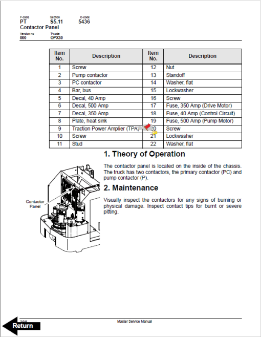 BT Prime Mover OPX30 Order Picker Repair Service Manual - Image 4