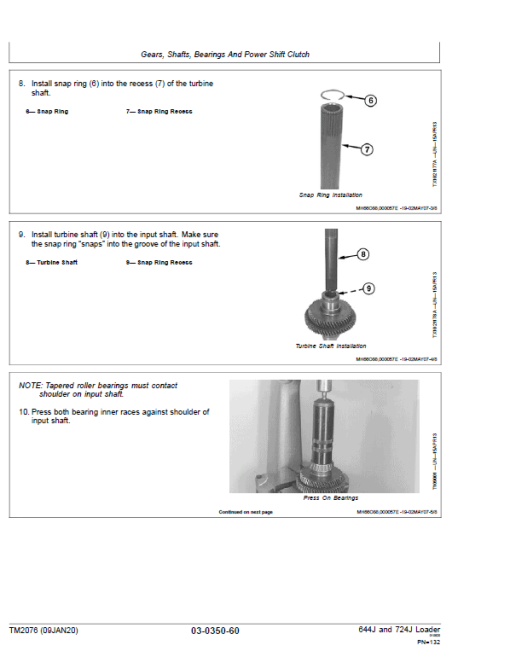 John Deere 644J, 724J 4WD Loader Repair Technical Manual (S.N before - 611231) - Image 4