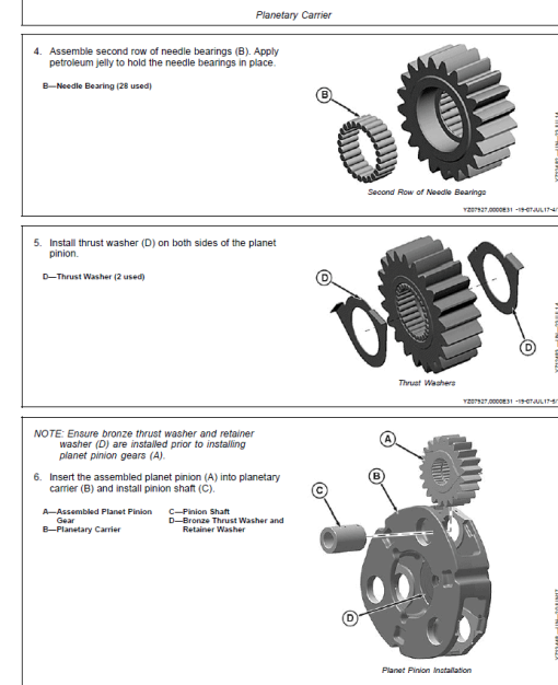 John Deere AR15MTL Inboard Planetary Axle Component Technical Manual (CTM128919) - Image 4